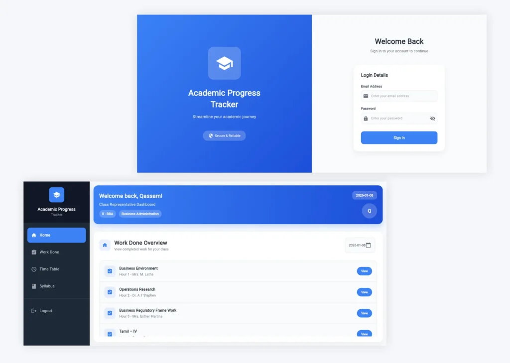 Academic Progress Tracker